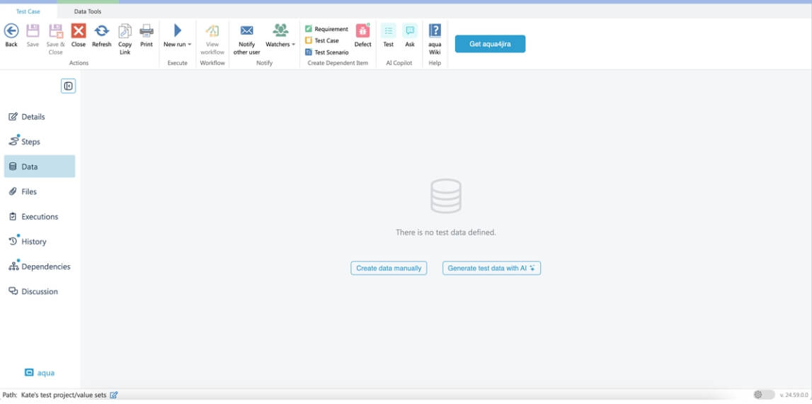 Software Quality Assurance Platform and Test data generation
